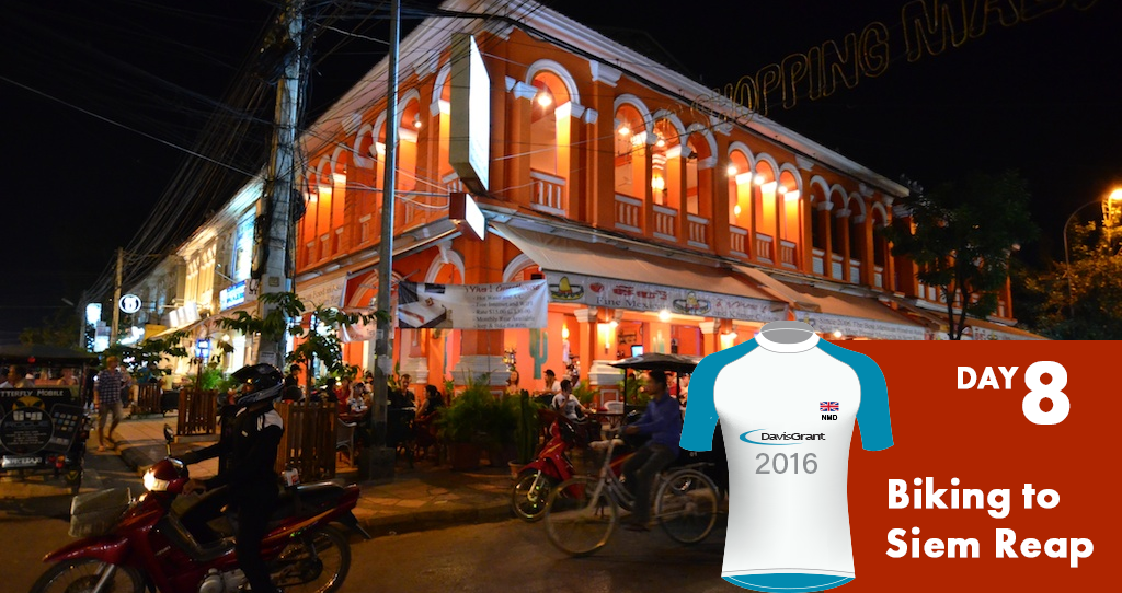 Day 8 – Biking to Siem Reap             Sunday 13 November