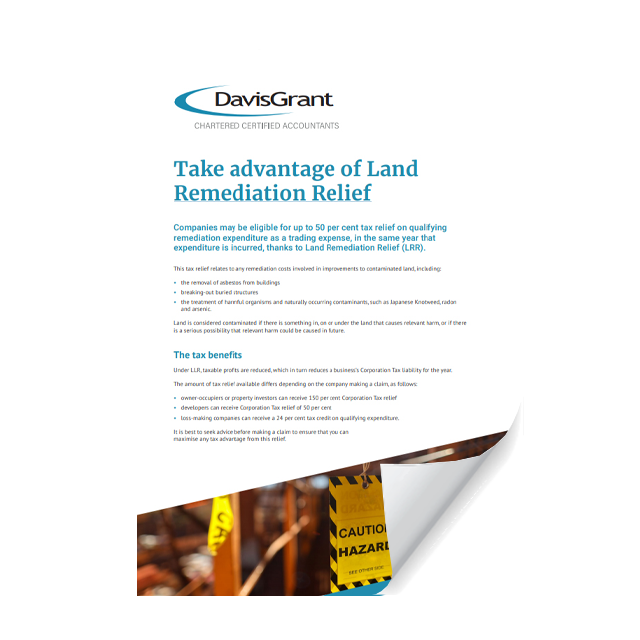 land remediation relief